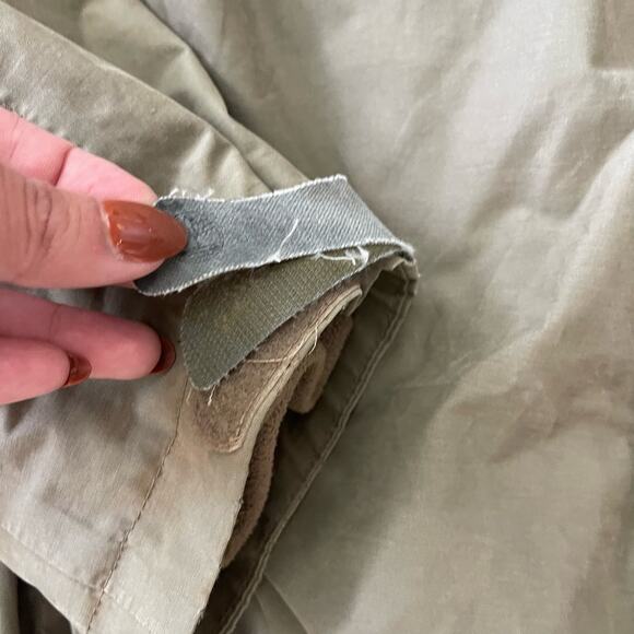 Timberland Men’s Insulated Jacket Tan Hooded Work Jacket Size Large - Picture 10 of 12